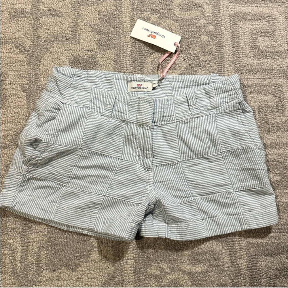 NWT Vineyard Vines Blue Seersucker Shorts | 00